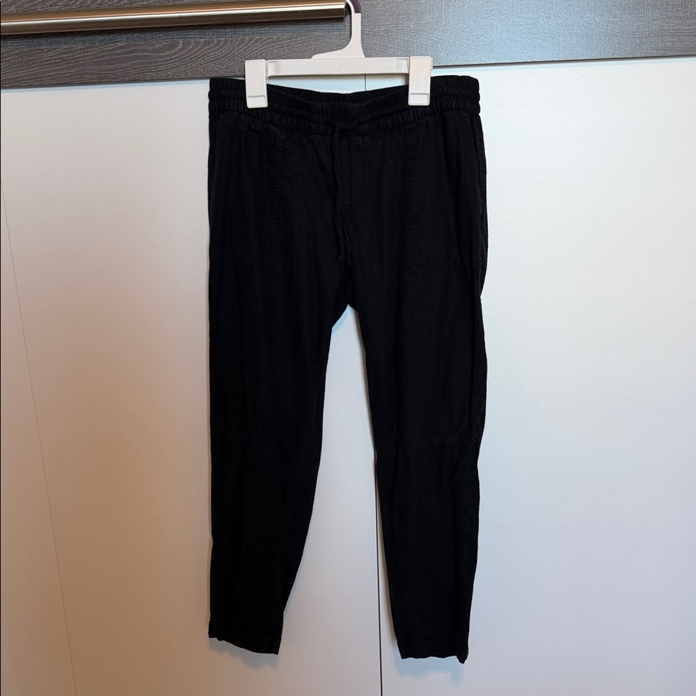 Old Navy Women's Black linen Ankle Pants